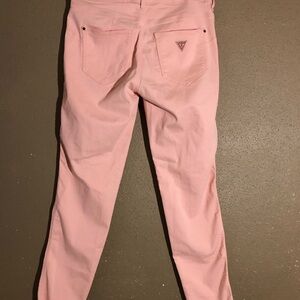 Guess Pink Skinny Mid Jeans Stretch Denim